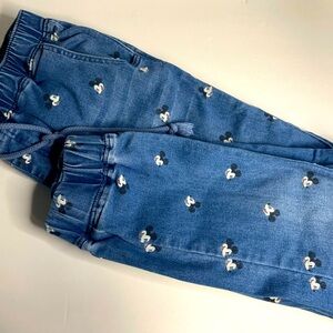 Disney parks denim joggers women’s size medium